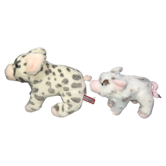 Douglas Cuddle Toy Pauline Pig And Baby Piglet Lot Of 2 Plush Stuffed Animals - Picture 3 of 7